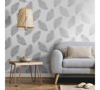 DUTCH WALLCOVERINGS Carta da Parati Fawning Feather Grigio Chiaro