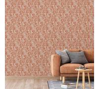 DUTCH WALLCOVERINGS Carta da Parati Mae Arancione e Beige