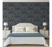 DUTCH WALLCOVERINGS Carta da Parati Onyx Antracite e Oro
