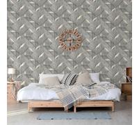 DUTCH WALLCOVERINGS Carta da Parati Onyx Grigio Scuro