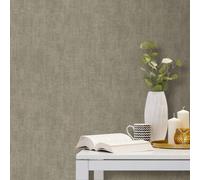 DUTCH WALLCOVERINGS Carta da Parati Semplice Grigio-Marrone