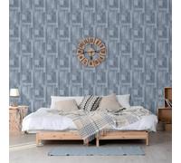 DUTCH WALLCOVERINGS Carta da Parati Wood in Grigio