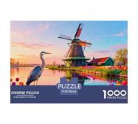 Dutch Zaanse Schans Puzzle in Legno Impermeabile Puzzles Da 1000 Pezzi Per Adulti Sfidanti E Rompicapo Giochi Di Puzzle Impegnativi