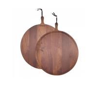 Dutchdeluxes Bread board, tagliere xl rotondo noce massello 60 cm Bread board, tagliere xl rotondo noce massello 60 cm