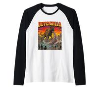 Dutchzilla Pastore Olandese - Dogzilla Monster Movie Maglia con Maniche Raglan