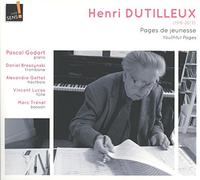 DUTILLEUX, H. - PAGES DE JEUNESSE/SONATAS