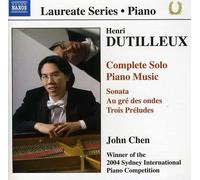 Henri Dutilleux Complete Piano Music (Chen) (CD) Album