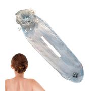 Dutroller con fermaglio per capelli - Accessorio flessibile per modellare i ricci, forma a torsione in stile floreale, strumento a scatto rapido, facile da strutturare, per lo styling quotidiano