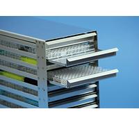 Dutscher 141974 freezer ripiano per 8 x 8 Microplaques 86 x 274 mm altezza 128 mm. 138 x 724 x 26 mm)