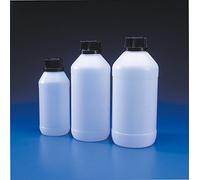 Dutscher 391438B bottiglia collo largo, con foro, nero, 1,000 ml, eco version (confezione da 115)