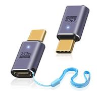 Duttek 240W USB C Adapter, adattatore usb c maschio a usb c femmina, Type C 40Gbps supporta 8K@60Hz, compatibile con Thunderbolt 3/4, Switch, MacBook, laptop e altri dispositivi Type C (2 pezzi)