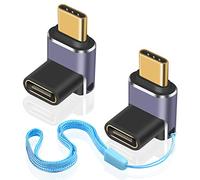 Duttek 240W USB C to USB C Adapter, adattatore USB C angolare, estensione USB C 40Gbps, supporta 8K@60Hz, compatibile con Thunderbolt 3/4, Switch, MacBook, laptop e altri dispositivi USB C (2 pezzi)