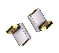 Duttek Adattatore Display Port 8K 90 Gradi 1.4, Displayport Extender Adapter 32.4Gbps, Adattatore Angolo in Basso DisplayPort Maschio a Femmina (8K/60Hz, 4k/144Hz) per PC, Laptop (2Pack)