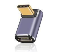 Duttek Adattatore USB C 40Gbps, adattatore USB C 90 gradi supporta 8k@60HZ e 100W ricarica rapida, compatibile con Thunderbolt 3/4 e dispositivi di interfaccia USB tipo C