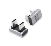 Duttek Adattatore USB C a 180 gradi (confezione da 2) - Adattatore USB C maschio a maschio, trasferimento dati 40 Gbps, ricarica 240 W, video 8K compatibile per Thunderbolt 4/3, MacBook, tablet
