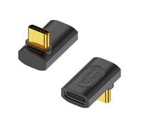 Duttek Adattatore USB C ad angolo retto a 90 gradi, 240 W, 40 Gbps USB C maschio a femmina, adattatore Extender compatibile con Thunderbolt 4 per Steam Deck, MacBook, Switch, iPhone 15, confezione da