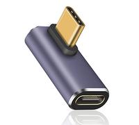 Duttek Adattatore USB C da 40 Gbps, adattatore USB C 90 gradi supporta 8k@60Hz e 100W di ricarica rapida, compatibile con Thunderbolt 3/4 e con dispositivi di interfaccia USB di tipo C