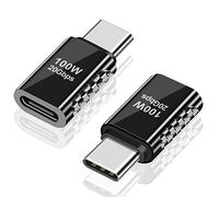 Duttek Adattatore USB C maschio a femmina (2 pezzi), USBC3.2 20 GBps 100 W USB C Caricabatterie supporta audio/video 8K, laptop, MacBook e altri dispositivi di tipo C