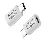 Duttek Adattatore USB C maschio a femmina 40Gbps, Adattatore Estensore USB Type C supporto 140W, 8K@60Hz per Thunderbolt 4/3, MacBook, laptop, telefoni e altri dispositivi Type C (2 pezzi)