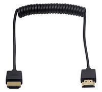 Duttek Cavo a spirale HDMI a HDMI, HDMI maschio a maschio, estensore, cavo a spirale per TV stick 3D e 4K Ultra HD HD HDMI 2.0 (prolunga HDMI) (1,2 m)