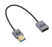 Duttek Cavo di prolunga HDMI ultra sottile 8K, 30 cm, cavo HDMI ultra sottile da maschio a femmina, cavo HDMI corto ultra ad alta velocità 48 Gbps, larghezza di banda supporta 8K a 60 Hz, 4K a 240 Hz