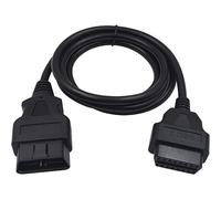 Duttek Cavo di prolunga OBD II OBD2 a 16 pin, da maschio a femmina, a forma rotonda, cavo di prolunga OBD, cavo adattatore diagnostico a 16 pin, 1,5 m