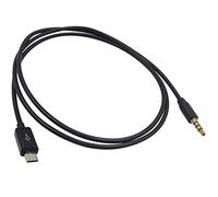 Duttek Cavo di Uscita Audio da 3,5 mm, 4 Poli Maschio a Micro USB Maschio per Auto AUX - Compatibile con Samsung Galaxy S3 i9300 S2 i9100 i9220 (50CM / 1,6Ft)