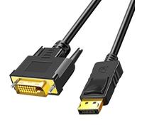 Duttek Cavo Displayport a DVI 6 Ft(1.8 M) - Cavo adattatore da Display Port(DP) Maschio a DVI Maschio Placcato in Oro per Lenovo, Dell, HP e Altro