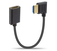 Duttek Cavo prolunga HDMI a HDMI 0.3 m, Hdmi 2.1ultra ad alta velocità 48 Gbps, supporta 8 K a 60 Hz, 4 K a 120 Hz, 4 K, Roku/Fire TV/Sony/LG/Samsung (destra)