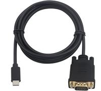 Duttek Cavo USB C a VGA, USB Type-C maschio a VGA maschio, supporta 1080P utilizzato per computer, monitor, proiettore, televisore, senza porta Thunderbolt 3 (1,8 metri)