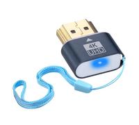 Duttek Spina fittizia HDMI 4K, emulatore di visualizzazione virtuale per monitor, adattatore headless per Windows Mac OSX Linux, supporta fino a 4K a 60Hz (con indicatore luminoso, 1 confezione)