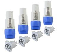 DUTTY Connettore powercon 3Pin 20A amplificatore per presa aeronautica e altoparlante Presa di alimentazione a tre core per adattatore powercon nac3mpa 4pcs (Sortie)