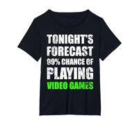 Duty Call Gaming Legend of Your League Regalo Videogioco Maglietta, Donna Plus-Size, Nero, 2X