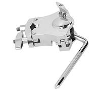 -Duty Cymbal Stand Mount with 360° Rotating Handle for - Zinc Alloy Multi-Function Tom Clamp Compatible Most Kits