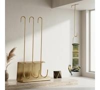 Duty S Ganci da 30 cm, resistenti alla ruggine, per mangiatoie per uccelli, lanterne, attrezzi da giardino, confezione da 3 pezzi, oro verde (3 oro)