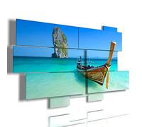 duudaart Barche Quadri Moderni Paesaggi Multilivello 190x110cm