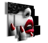 duudaart Donna Labbra Rosse Quadri Moderni 113x99cm Multilivello