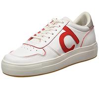 DUUO Fenix 044, Scarpe da Ginnastica Unisex-Adulto, Bianco Rosso, 42 EU