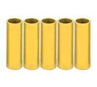 DUUTI 5 pezzi 4 mm Tappi terminali per cavi bici in alluminio, morsetti a crimpare per cavi cambio e freno per bici da strada (Oro)