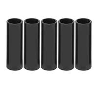 DUUTI 5 pezzi 4 mm Tappi terminali per cavi bici in alluminio, morsetti a crimpare per cavi cambio e freno per bici da strada (Nera)