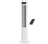 Duux Elevate Ventilatore a torre - 12 velocità, oscillazione a 80°, solo 25 dB, ionizzatore, timer (1-12h), modalità sleep, touch e telecomando, ventilatore silenzioso e intelligente per camera da