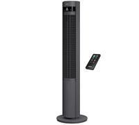 Duux Elevate Ventilatore a torre - 12 velocità, oscillazione a 80°, solo 25 dB, ionizzatore, timer (1-12h), modalità sleep, touch e telecomando, ventilatore silenzioso e intelligente per camera da