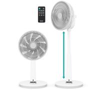 Duux Whisper 2 Ventilatore a piantana silenzioso con 26 velocità - Ventilatore economico con telecomando, modo nocturno, timer - Bianco