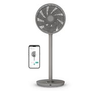 Duux Whisper Flex 2 Smart Fan - Silenzioso 13 dB - Modalità Notte & Timer - Regolabile in altezza (54 - 92 cm) - Efficienza energetica da 2 W - Controllo tramite app e telecomando - Grigio