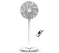 Duux Whisper Flex 2 - Ventilatore silenzioso 13 dB, modalità notte e timer, regolabile in altezza (54 - 92 cm), risparmio energetico da 2 W, funzionamento tramite ventilatore e telecomando, bianco