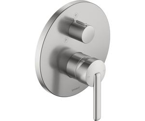 Duvarit Balcoon Mitigeur monocommandé pour douche, montage encastré, 170x200 mm, BA4210012070, BA4210012070, Colorazione: acciaio inossidabile spazzolato