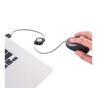 Duvcoywae da Viaggio, per Computer Portatile con Cavo Retrattile, Ergonomic Per Computer Per Donne Giocatrici Per PC Per Business E Per Scrivania Biblioteca Aereo Casa Lavoro Caffetteria