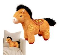 Duvcoywae Peluche Cavallo Anno Cinese | 2026 Statuetta Cavallo Da Collezione | Decorazioni Per La Tavola Del Capodanno Cinese | Per Specchietto Retrovisore Auto Feste Vacanze Ufficio Negozio