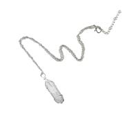 Duvcoywae Pendenti Di cristallos Esagonale - Collana Con Ciondolo Avvolto In Filo Metallico Per Uomini E Donne, Pendolo Esoterico, Ciondoli In cristallos Curativo, 8 Colori, Pietra DiCristallos