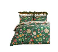 Duvet Day Festive Treats Reversibile Tocco leggero Stampato Natale Set Copripium